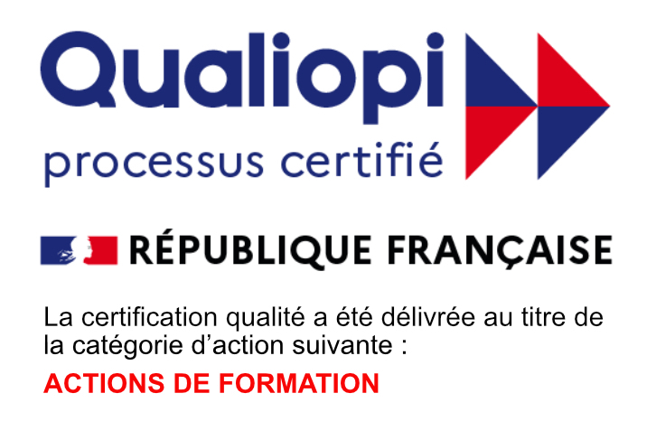 Logo avec actions de formation Qualiopi AFPR